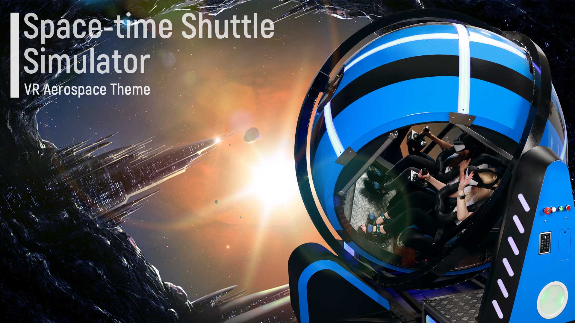 Space Time Shuttle VR Game Simulator Virtual Reality Theme Park Equipment - Shooting Theme - 1