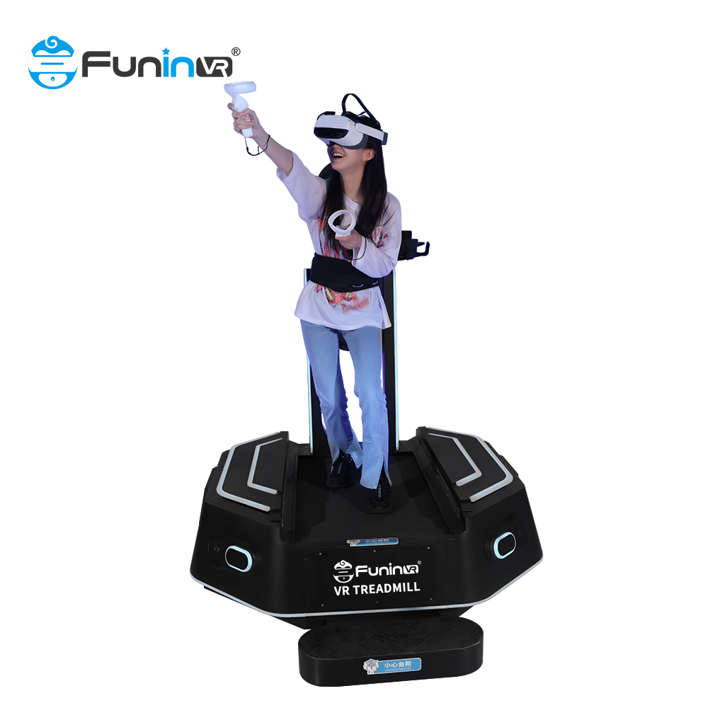 360 องศา VR Treadmill Simulator อุปกรณ์สวนสนุกเสมือนจริง