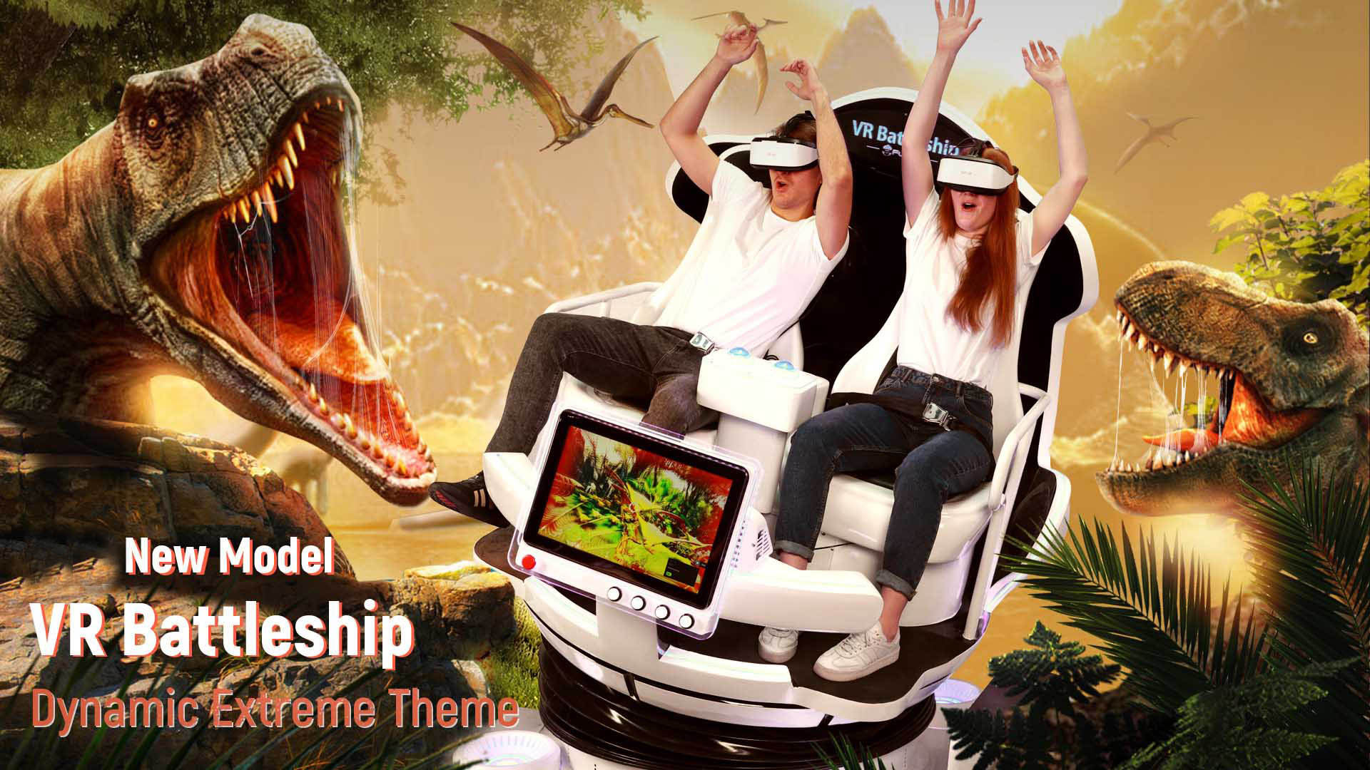 Virtual Reality Battleship Simulator Game Machine - Dynamic Theme - 1