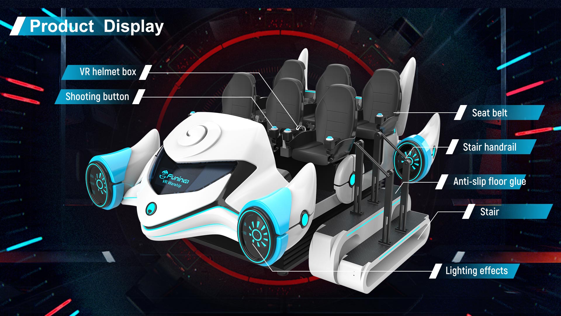 VR Theme Park Equipment Warship Dynamic Virtual Reality Game Simulator - Dynamic Theme - 2