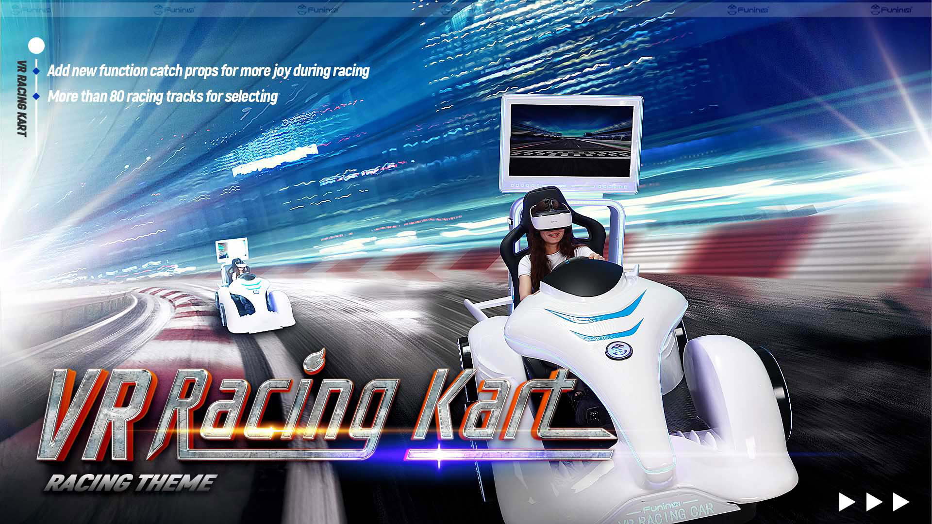 Racing Kart VR Theme Park Machine 9D Virtual Go-Kart Simulator - Dynamic Theme - 1
