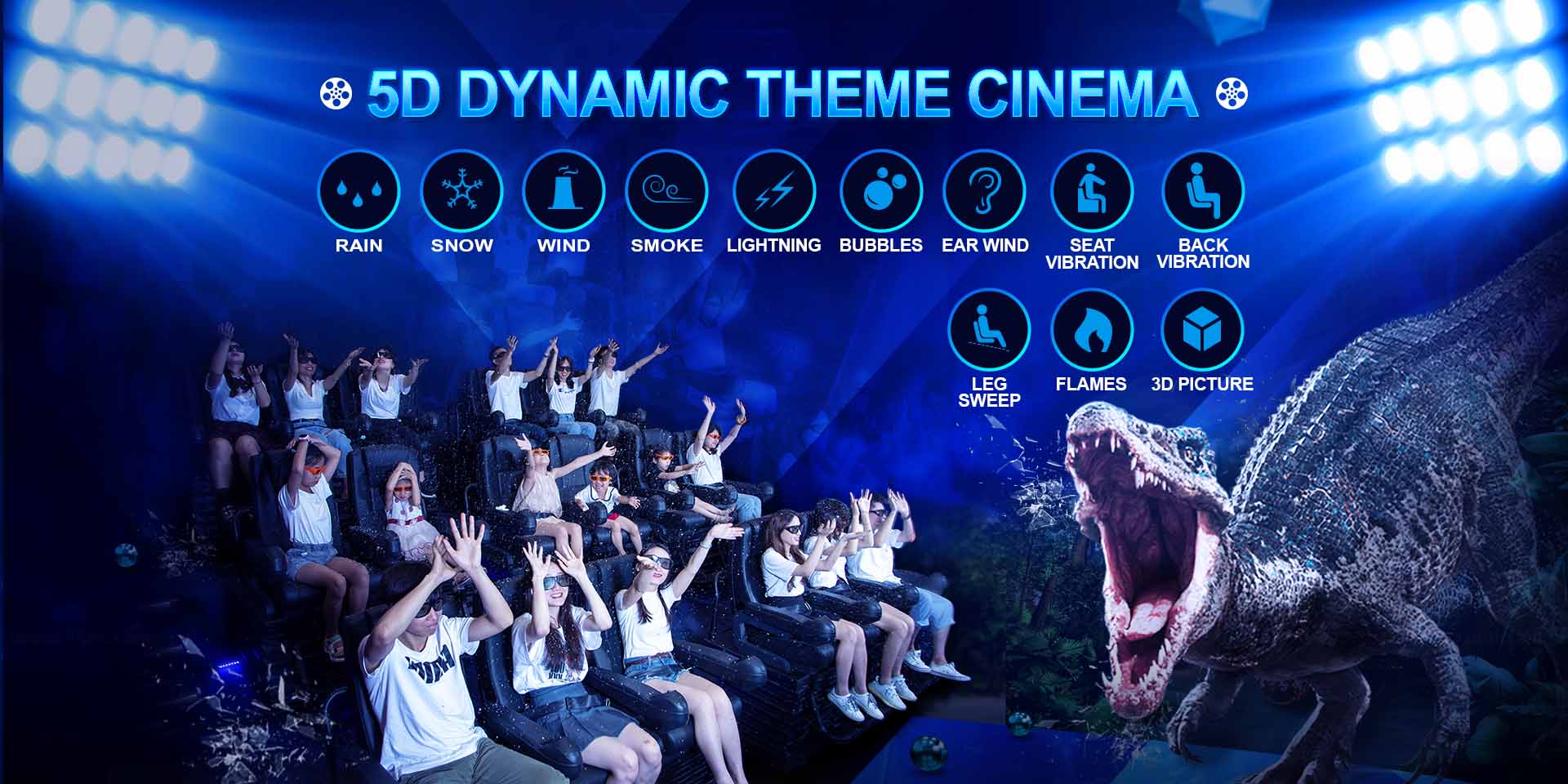 5D Dynamic Cinema Theme Park Motion Theater - 5D Cinema - 1