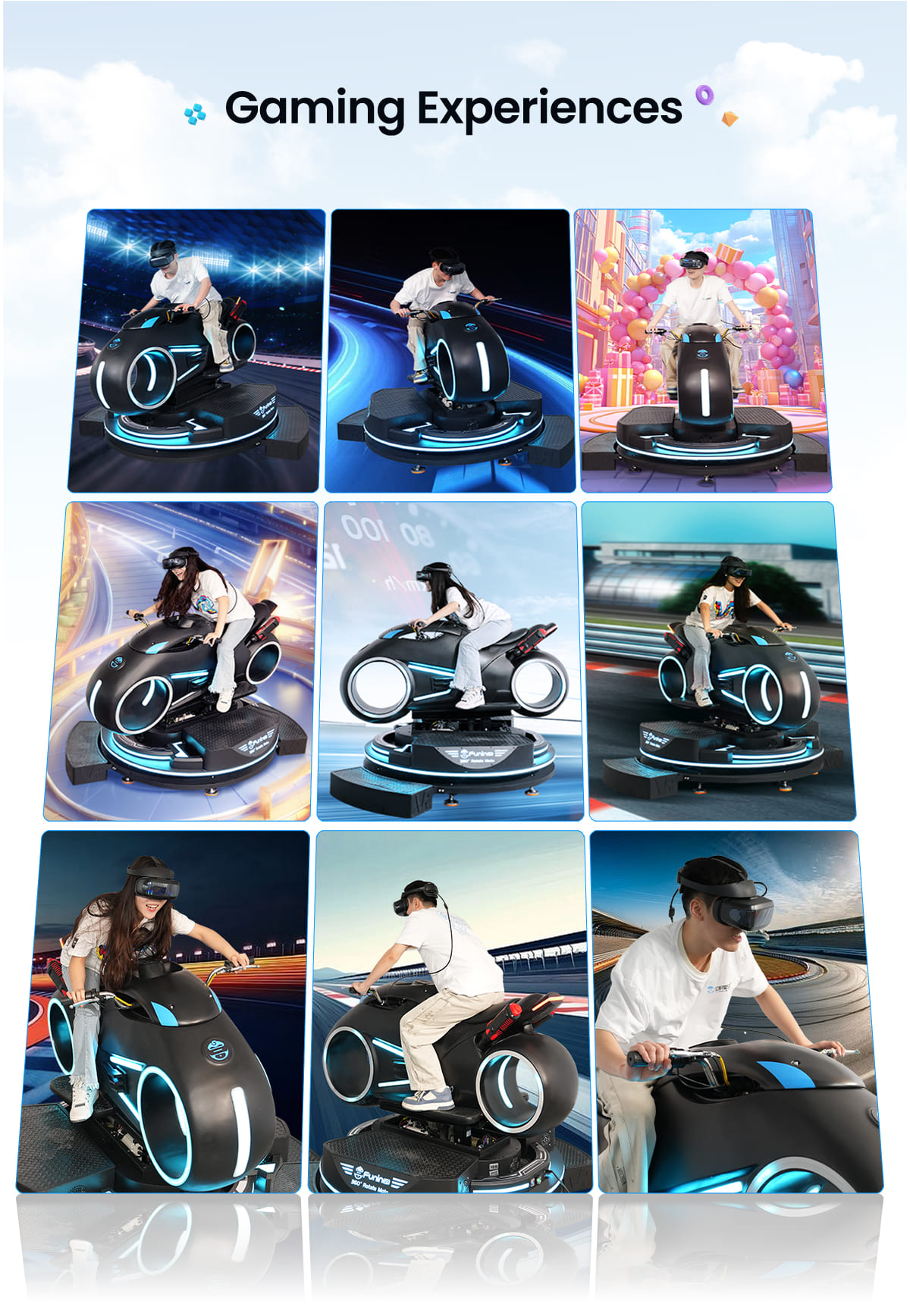 VR Moto Driving Game Machine VR Theme Park Racing Equipment - Dynamic Theme - 5