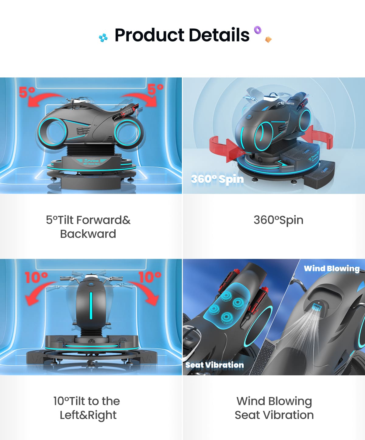 VR Moto Driving Game Machine VR Theme Park Racing Equipment - Dynamic Theme - 4