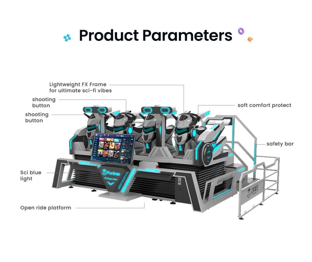 Amusement Park Rides 4 Seats VR Flight Simulator VR Theme Park Solution ...
